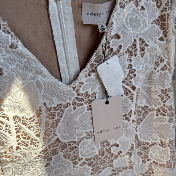 NWT Anthropologie Adelyn Rae Karli Lace White Dress Sz XL - Picture 7 of 8